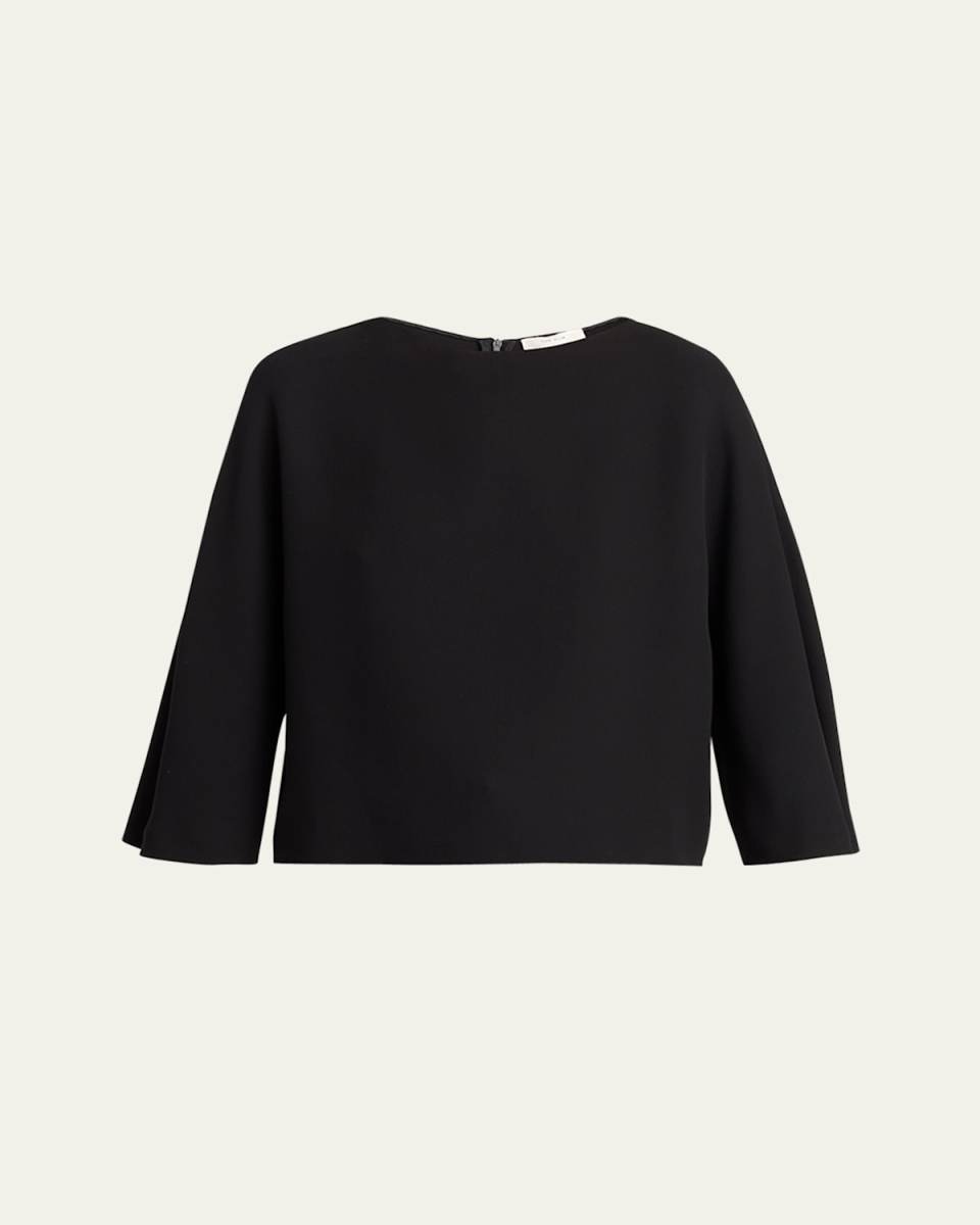 Faurelle Three-Quarter Sleeve Silk Top